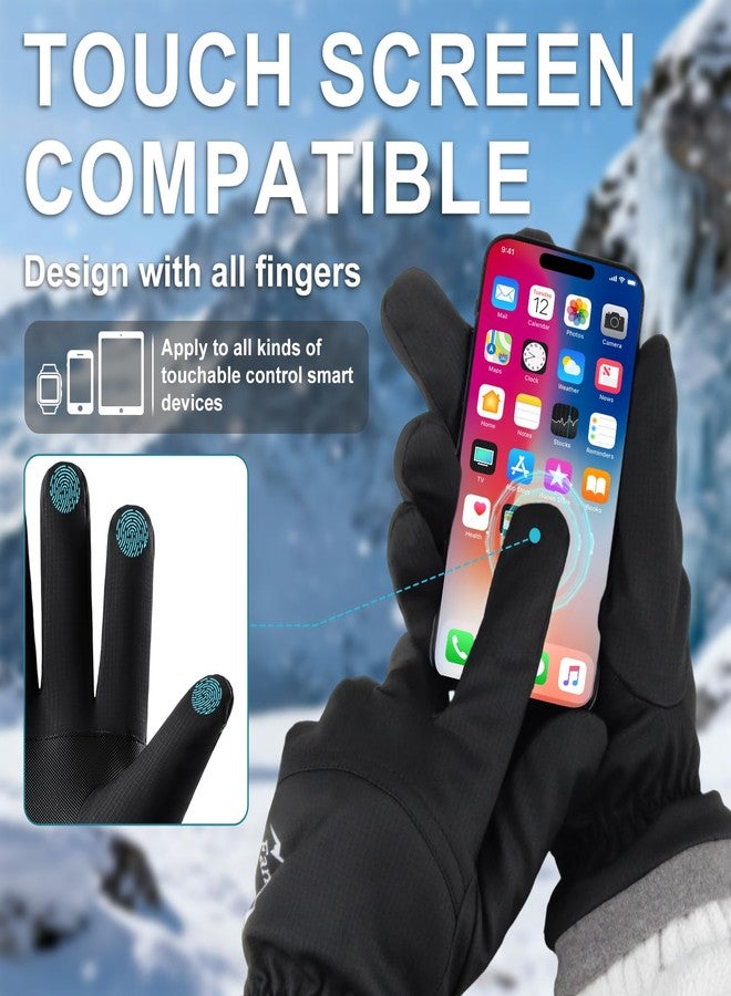 Fantspati Winter Waterproof ski Gloves (Black, L) - Image 4